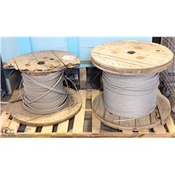 SKID OF HEAVY DUTY STEEL BRAIDED WIRE CABLE