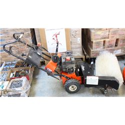ARIES 5HP SWEEPER WITH SNOWBLOWER ATTACHMENT