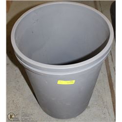 2 SMALL ROUND GARBAGE CANS