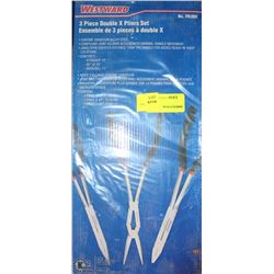 WESTWARD 3 PIECE DOUBLE X PLIER SET