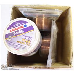 LOT OF 2 ROLLS OF OPTIWELD OPT-S6 WIRE AND FLUX