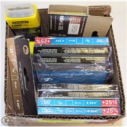 BOX OF ARROW AND STANLEY STAPLES ASST SIZES