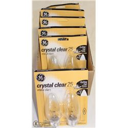 BOX OF GE CLEAR 25 BULBS