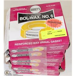 HARVEYS REINFORCED BOLWAX NO6 URINAL GASKETS