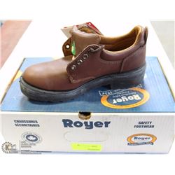 ROYER SIZE 6 STEEL TOE BUSINESS SHOES