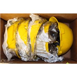 LOT OF 5 YELLOW HARD HATS