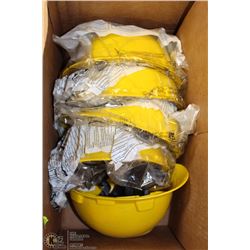 LOT OF 5 YELLOW HARD HATS