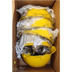 LOT OF 5 YELLOW HARD HATS