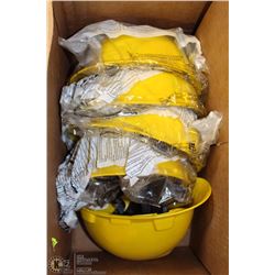 LOT OF 5 YELLOW HARD HATS