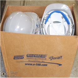 LOT OF 8 GREY HARD HATS