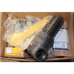 BOX OF ASST VALVES AND HOSE ENDS