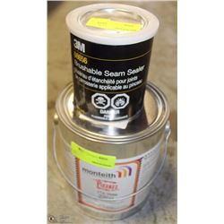 SMALL CAN OF 3M SEAM SEALER AND MONTEITH PIZZAZZ