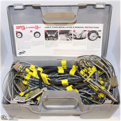 SHUR GRIP NO GAP DESIGN TIRE CHAINS I8N CASE