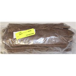 LOT OF 12 PAIRS OF VINYL IMPREGNATED GLOVES