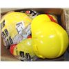 Image 1 : LARGE BOX OF YELLOW HARDHATS
