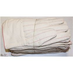LOT OF BEIGE FABRIC GLOVES