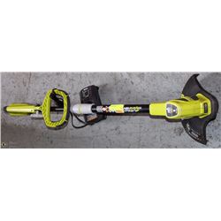 RYOBI 18V TRIMMER/EDGER WITH CHARGER ONLY-AS IS