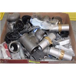 BOX OF ASST FITTINGS AND MISC