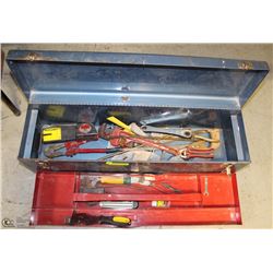 BEACH BIG BLUE TOOL BOX WITH TOOLS