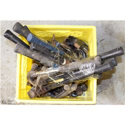 BOX OF 11 HAMMERS PLUS 40 HAMMER HEADS INCLUDING