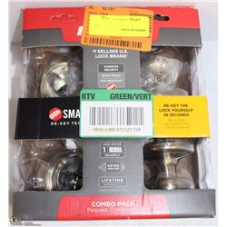 QUICK SET SMART KEY COMBO DOOR PAK - AS IS