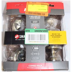 QUICK SET SMART KEY COMBO DOOR PAK - AS IS