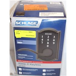 SCHLAGE KEYLESS ENTRY LOCK AS IS