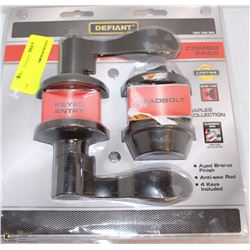 DEFIANT COMBO PAK DOOR LOCK KIT AS IS