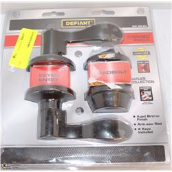 DEFIANT COMBO PAK DOOR LOCK KIT AS IS