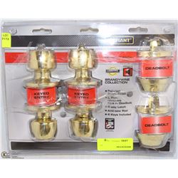 DEFIANT 3 PAK DOOR HANDLE SET AS IS