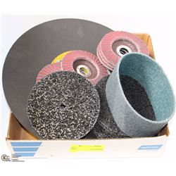 BOX OF ASST GRINDING/SANDING DISC/CUTOFF WHEEL