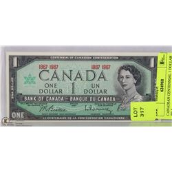 CANADIAN CENTENNIAL 1 DOLLAR BILL