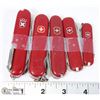 Image 1 : FIVE SWISS ARMY KNIVES