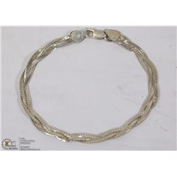 .925 BRAID-STYLE LADIES BRACELET - MADE IN