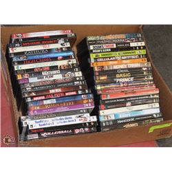 BOX WITH 43 DVD MOVIES