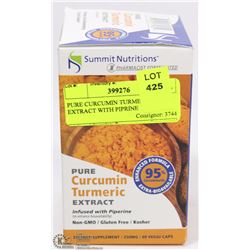 PURE CURCUMIN TURMERIC EXTRACT WITH PIPRINE