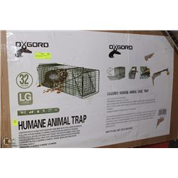 OXFORD HUMANE ANIMAL CAGE TRAP 32" LARGE WITH