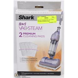 BOX OF 2 SHARK 2IN1 VAC THEN STEAM CLEANING PADS
