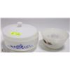 Image 1 : MILK GLASS CORNINGWARE DISH WITH LID SOLD WITH