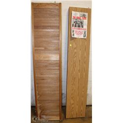 GROUP OF 4 ASSORTED CLOSET DOORS