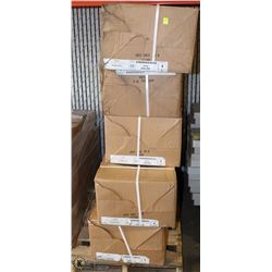 5 CASES OF NEW METAL SHELVING ACCESSORIES.