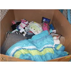 PALLET OF STORE RETURNS INCL CLOTHING, PILLOWS,