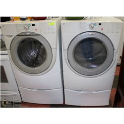 WHIRLPOOL DUET FRONT LOAD WASHER/DRYER SET WITH