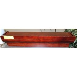 MELANNCO MAHOGANY WALL SHELF