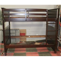 WOOD DOUBLE SIZE BUNK BED
