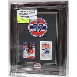 CONNOR MCDAVID PRE NHL CARD FRAMED