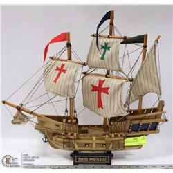 WOODEN MODEL SHIP