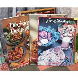 SET OF 7 ADVERTISING POSTERS