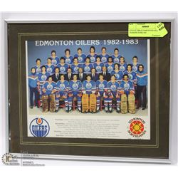 COLLECTIBLE EDMONTON OILERS TEAM PICTURE #/D