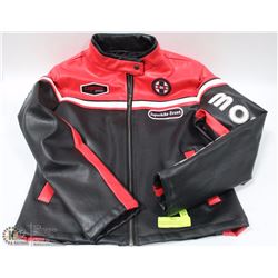 NEW MOTORBIKE POLYVINYL CHLORIDE MEDIUM JACKET